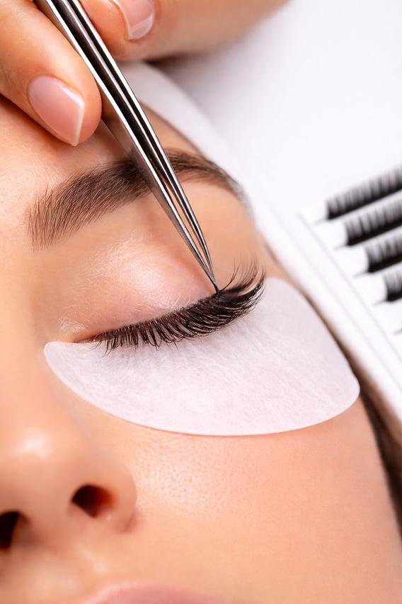 Eyelash extension application